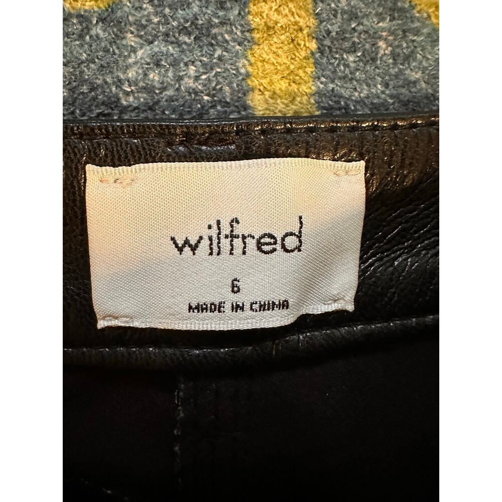 Aritiza Wilfred Melina Vegan Leather Pants Size 6 - Picture 7 of 8
